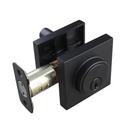 Matte Black Premier Flat Bar Lever Entrance Door Lock & Deadbolt 