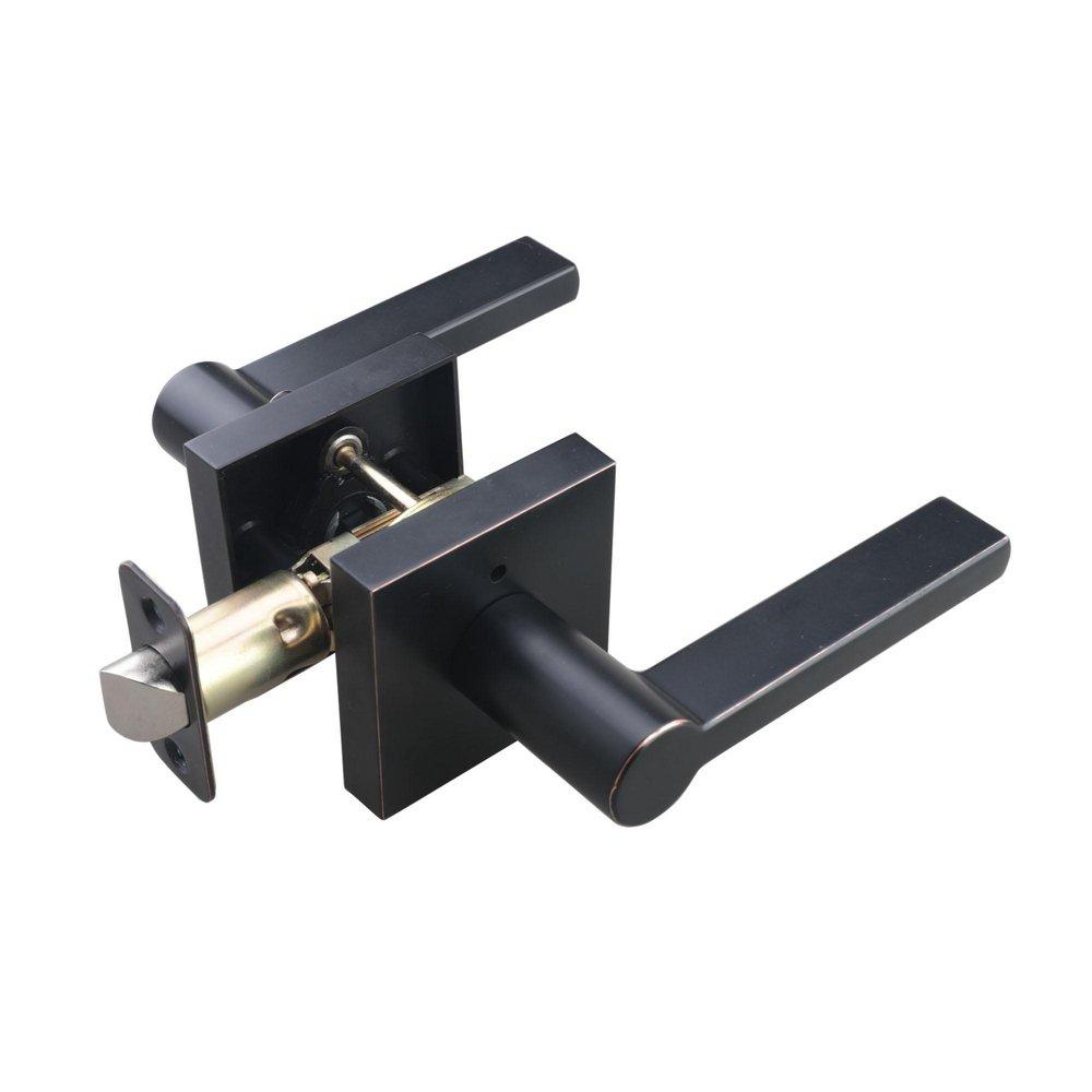 Westcraft Premier Flat Bar Lever Privacy Door Lock in Oil Rubbed 