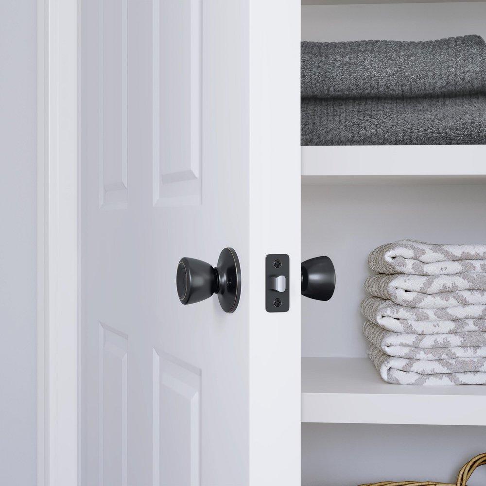 Westcraft Oil Rubbed Bronze Tulip Knob Passage Door Lock 