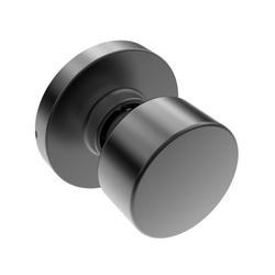 Shaker Dummy Knob, Round Rosette in Matte Black