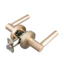 Premier Round Rod Lever Passage Door Lock in Brushed Gold