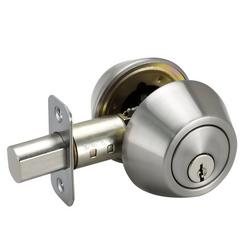 Deadbolt Lock Double Cylinder in Satin Nickel