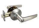 Straight Lever Privacy Door Lock in Satin Nickel