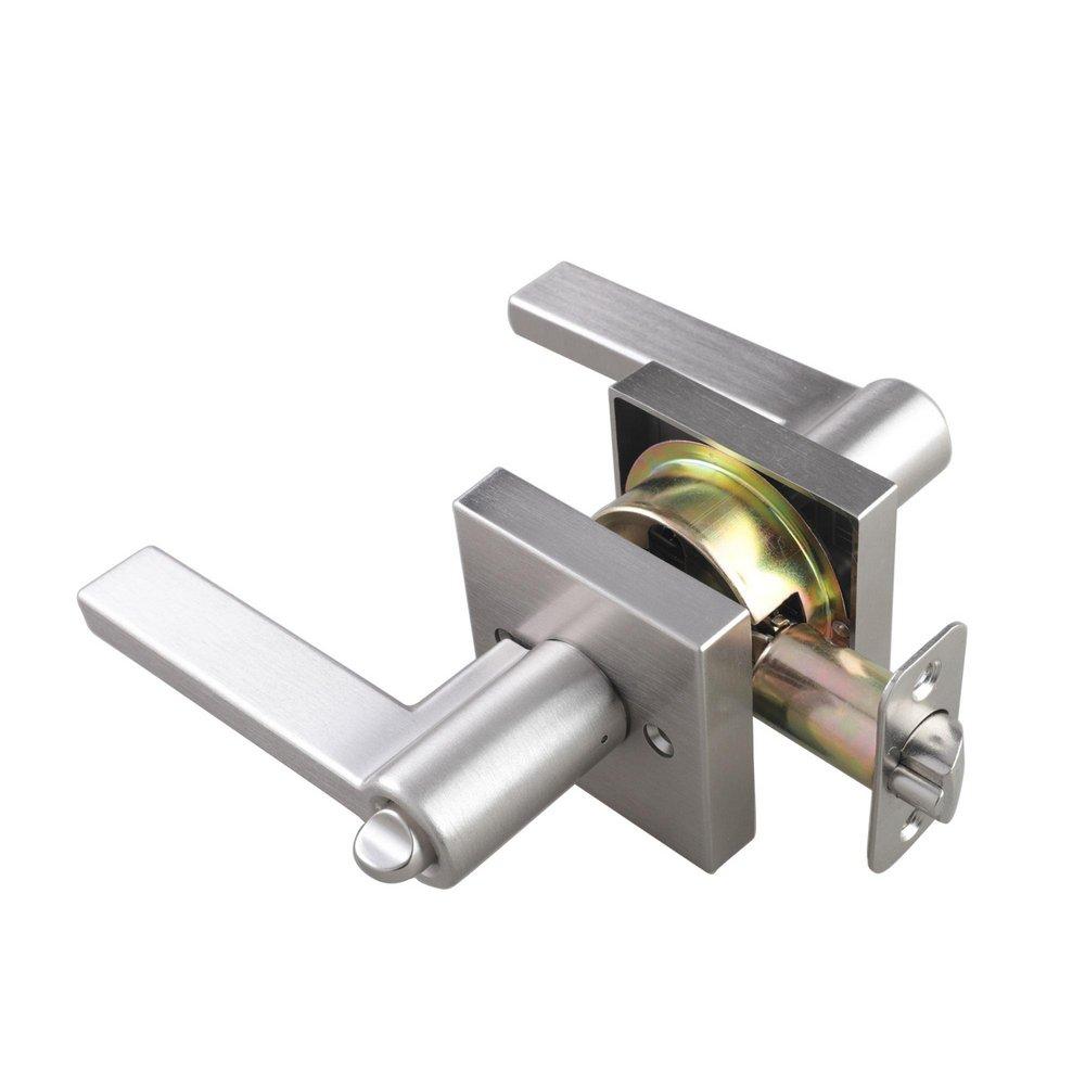 Satin Nickel Premier Flat Bar Lever Entrance Door Lock 