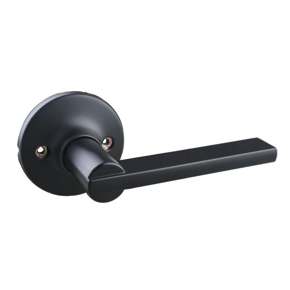 Matte Black Flat Bar Lever Dummy Door Lock 