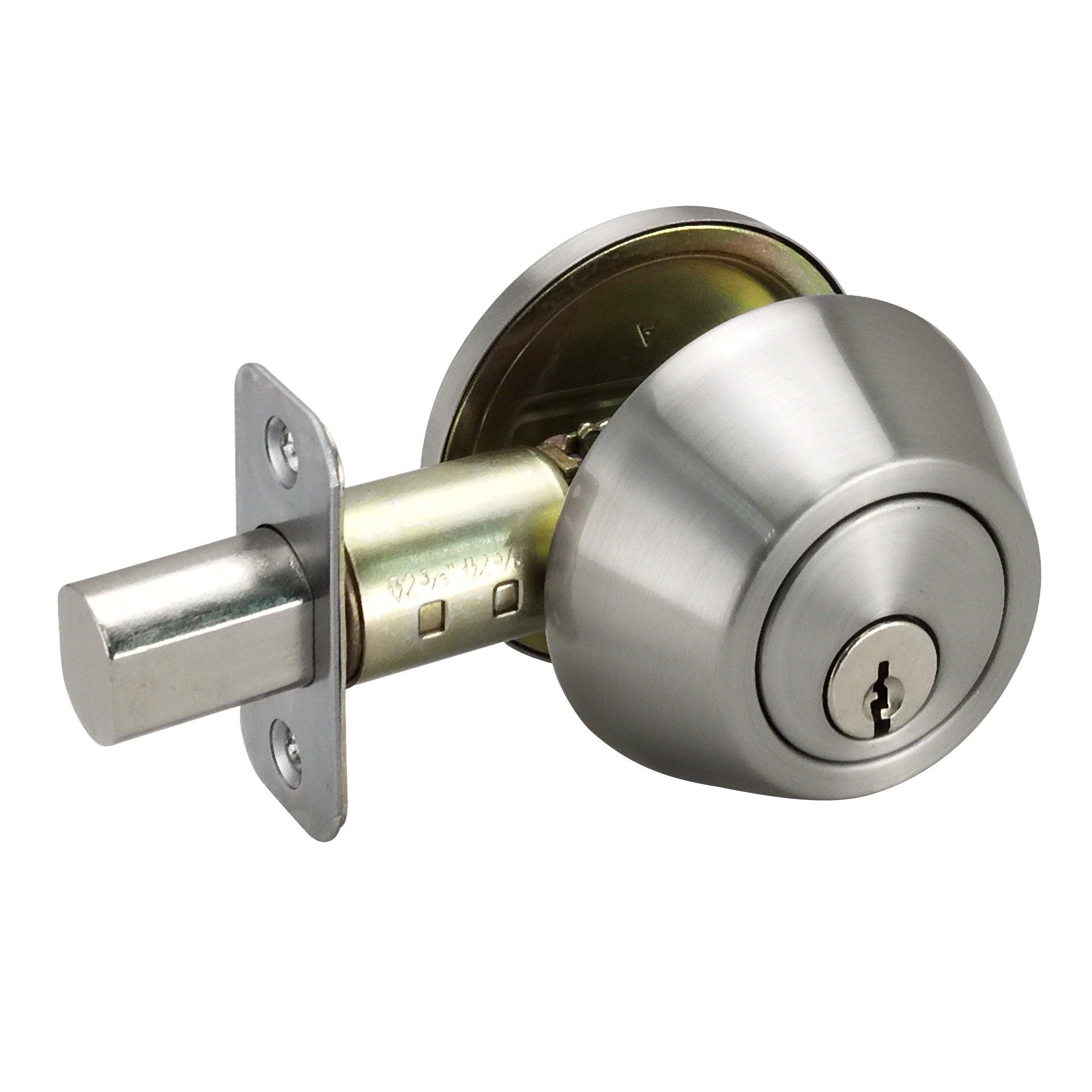 Westcraft Satin Nickel Deadbolt Lock Single Cylinder 