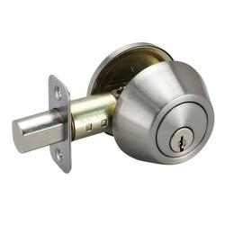 Deadbolt Lock Single Cylinder in Satin Nickel