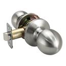 Satin Nickel Ball Knob Passage Door Lock 