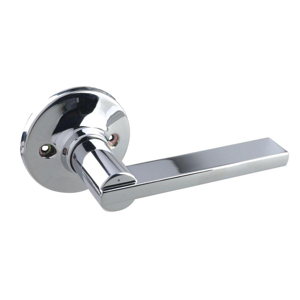 Polished Chrome Flat Bar Lever Dummy Door Lock 