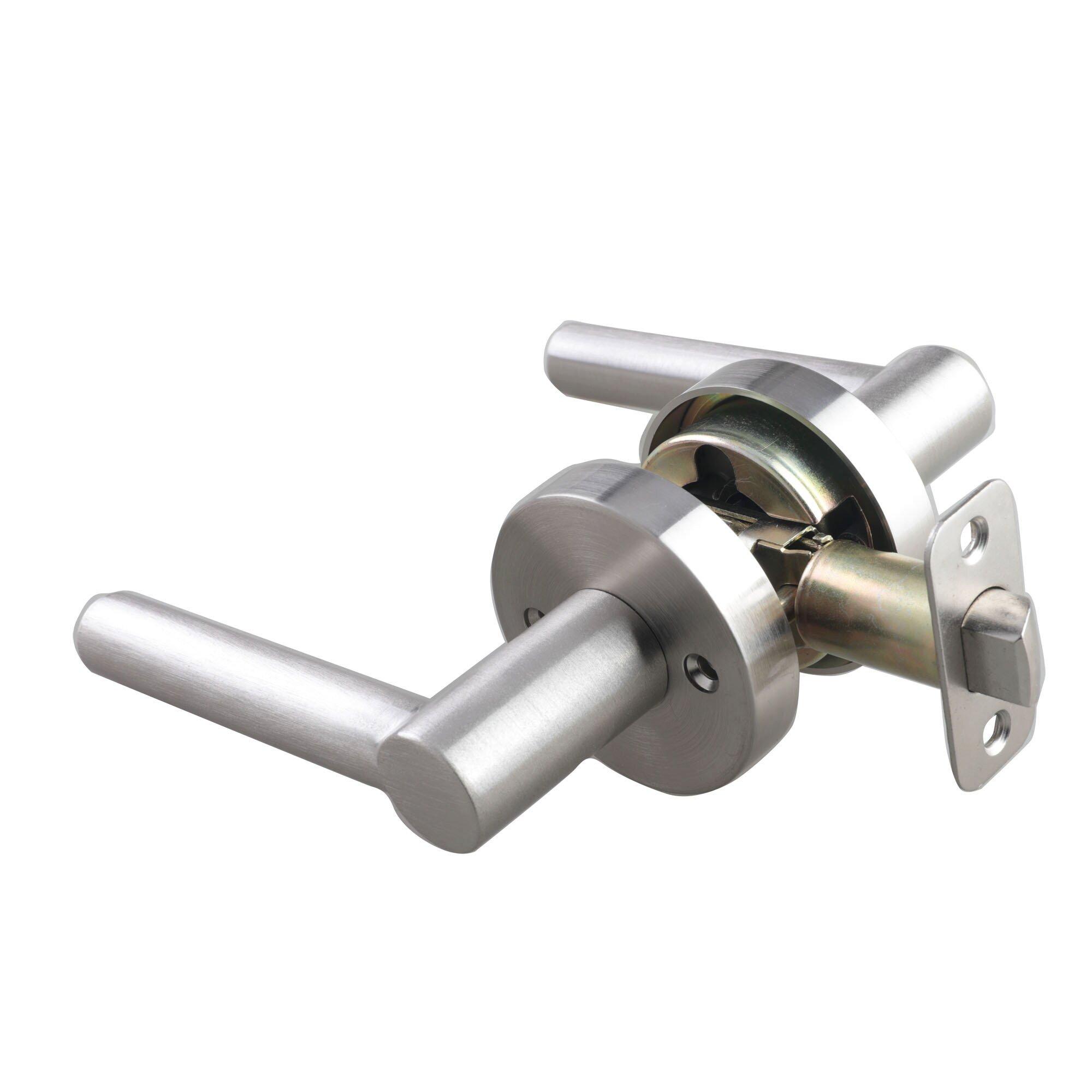 Westcraft Satin Nickel Round Passage Door Bar Lever 