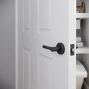 Matte Black Premier Round Rod Lever Passage Door Lock 
