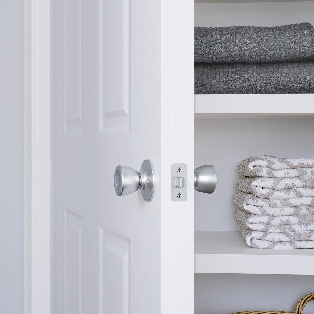 Westcraft Satin Chrome Tulip Knob Passage Door Lock 