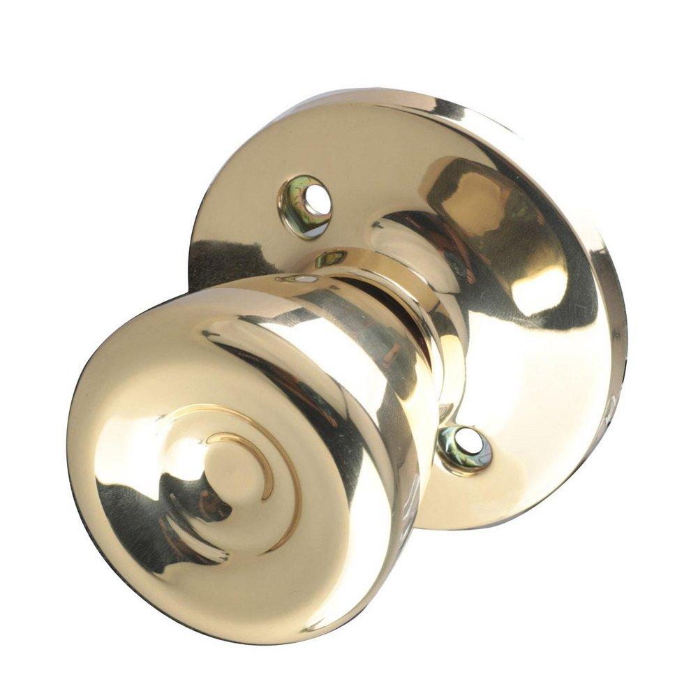 Polished Brass Tulip Dummy Door Knob 