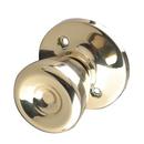 Polished Brass Tulip Dummy Door Knob 