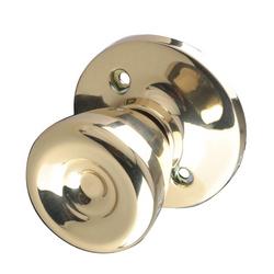 Tulip Dummy Door Knob in Polished Brass