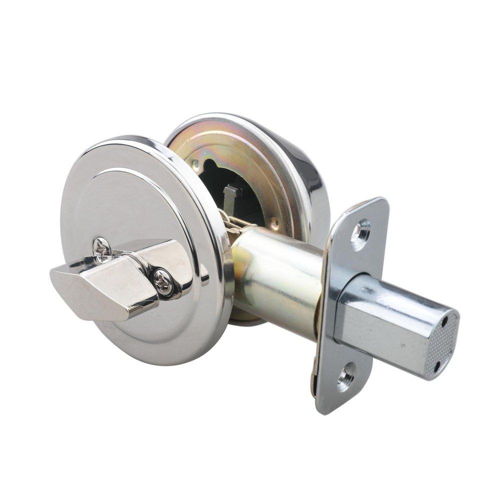 Chrome Deadbolt Lock Single Cylinder 