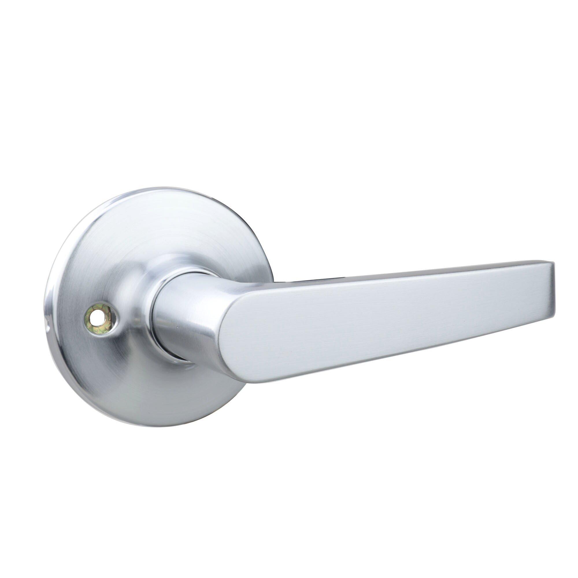 Westcraft Satin Chrome Straight Lever Dummy Door Lock 