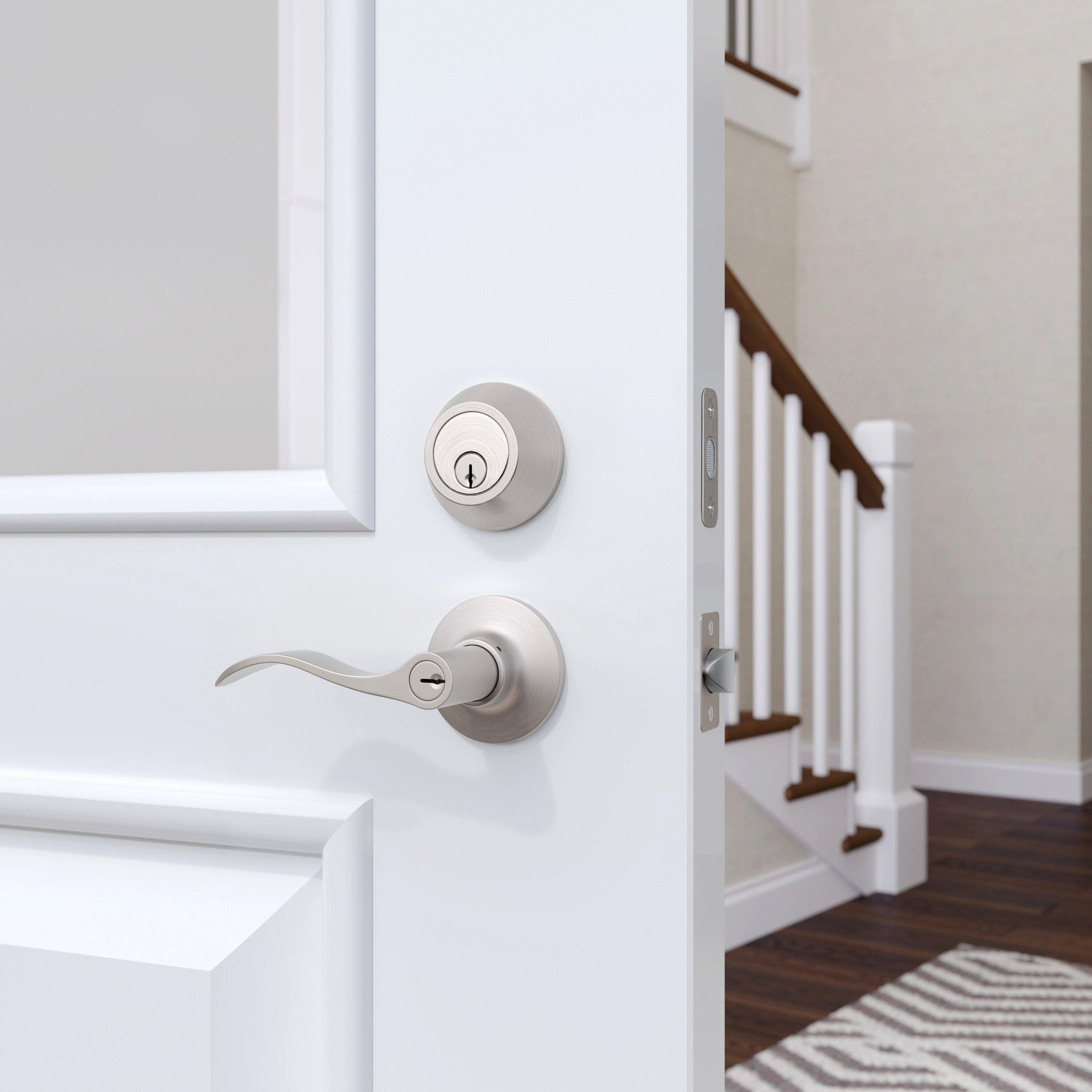 Westcraft Satin Nickel Wave Lever Entrance Door Lock 