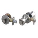 Satin Nickel Tulip Knob Entrance & Deadbolt Lock 
