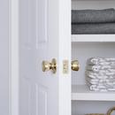 Westcraft Polished Brass Tulip Knob Passage Door Lock 