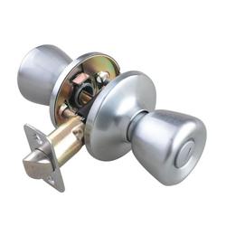 Tulip Knob Privacy Door Lock in Satin Chrome