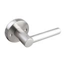 Premier Round Rod Lever Dummy Door Lock in Satin Nickel