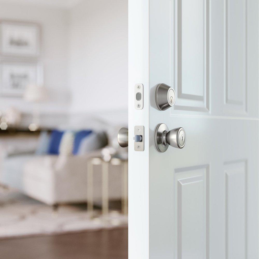 Westcraft Satin Nickel Tulip Knob Entrance Lock 