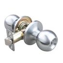 Ball Knob Privacy Door Lock in Satin Chrome