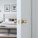Westcraft Polished Brass Tulip Knob Privacy Door Lock 