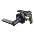 Matte Black Flat Bar Lever Passage Door Lock 