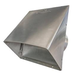 6 in. Dryer Vent Hood in Mill Aluminum