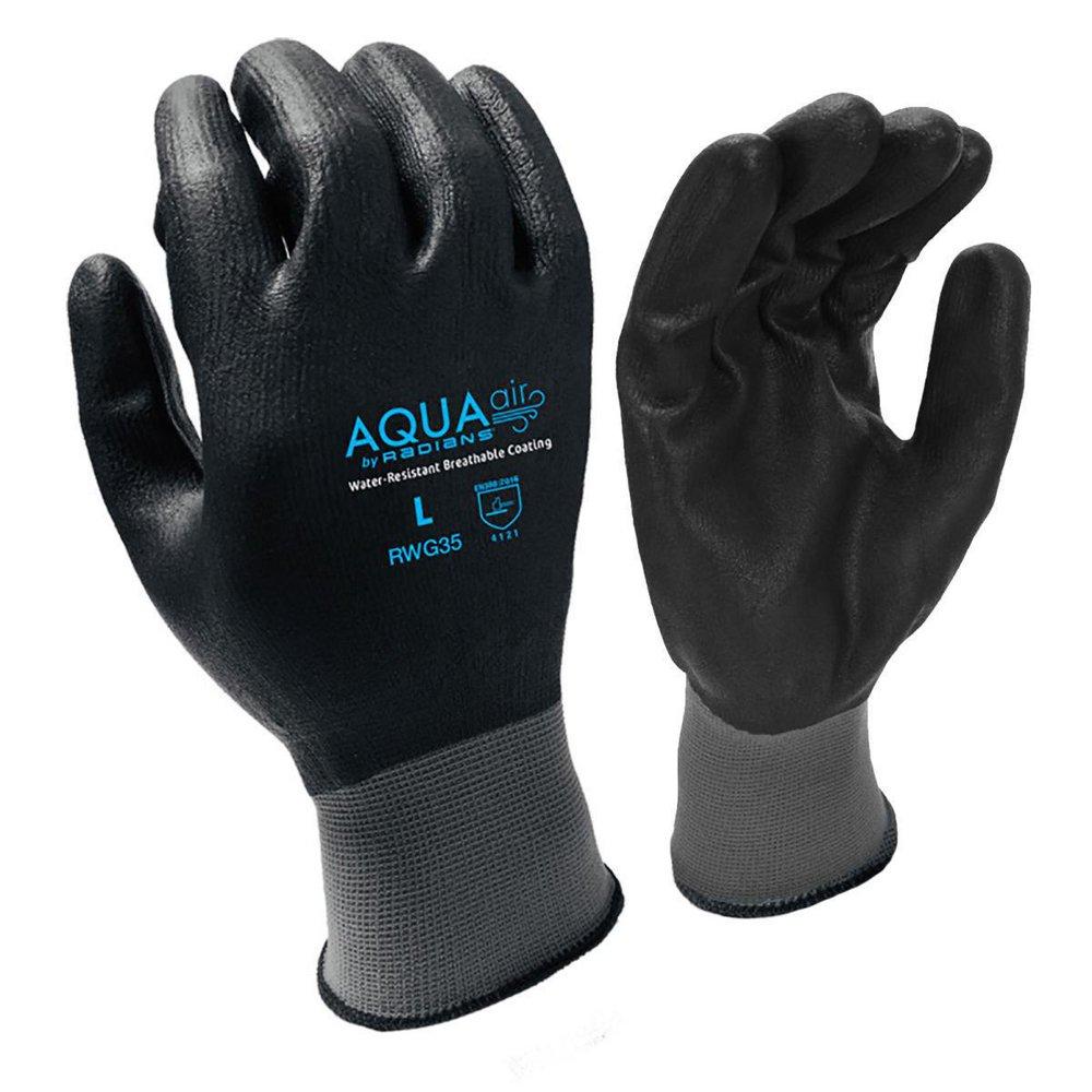 Radians Grey Plastic and Spandex Assembly and Automotive Reusable Gloves in Grey and Black 