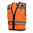 Radians Hi-Viz Orange Size L Polyester Reusable Heavy Duty Surveyor Safety Tether Vest 