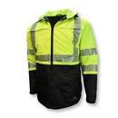 Radians Hi-Viz Green Ripstop Fabric Reusable Reversible Quilted Water Repellent Jacket in Hi-Viz Green 