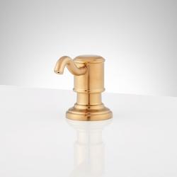 Soap or Lotion Dispenser in Brushed Gold