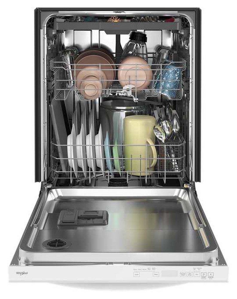 Whirlpool White 23-7/8 in. Built-in Dishwasher 