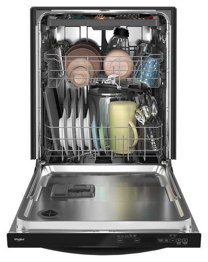 Whirlpool Black 23-7/8 in. Built-in Dishwasher 