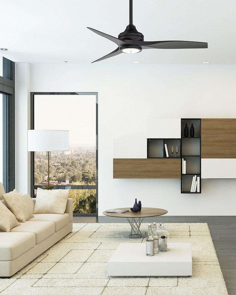 Fanimation Black 48 in. 3-Blade Indoor/Outdoor Ceiling Fan 