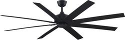 72 in. 8-Blade Indoor or Outdoor Ceiling Fan in Black