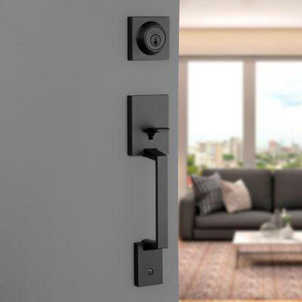 AMADOR SINGLE CYLINDER SECTIONAL KEYED ENTRY HANDLESET WITH SMARTKEY, EXTERIOR ONLY 