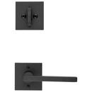 Baldwin Satin Black Right Handed Square SmartKey&reg; Single Cylinder Deadbolt Handle Set 