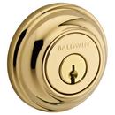 Baldwin Polished Brass Round Single Cylinder Standard C Keyway Deadbolt 
