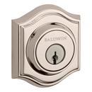 Baldwin Polished Nickel Arch Single Cylinder Standard C Keyway Deadbolt 