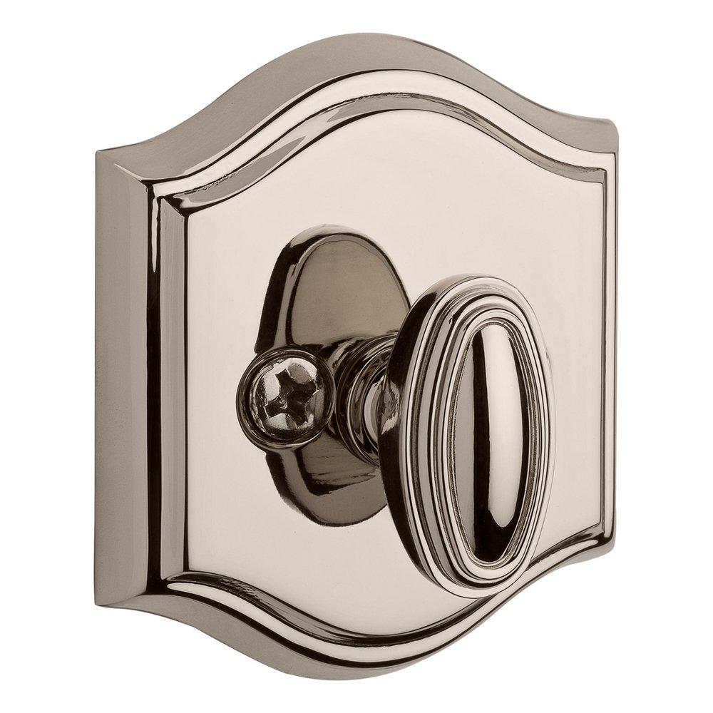 Baldwin Polished Nickel Arch Single Cylinder Standard C Keyway Deadbolt 