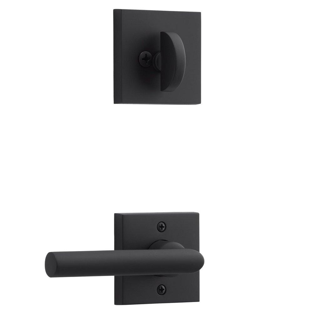 Baldwin Satin Black Right Handed Single Cylinder Keyway Deadbolt Handle Set 