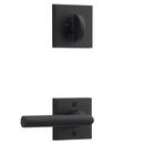 Baldwin Satin Black Right Handed Single Cylinder Keyway Deadbolt Handle Set 