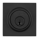 Baldwin Satin Black Square SmartKey&reg; Single Cylinder Keyway Deadbolt 