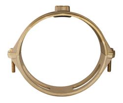 10 x 1 in. Iron Pipe Brass Single Strap Saddle