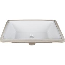 19 x 11 in. Undermount Rectangular Vitreous China Bathroom Sink in White