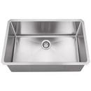 30 x 18 in. No Hole Stainless Steel 1 Bowl Undermount Kitchen Sink